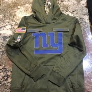 Youth giants salute to service hoodie